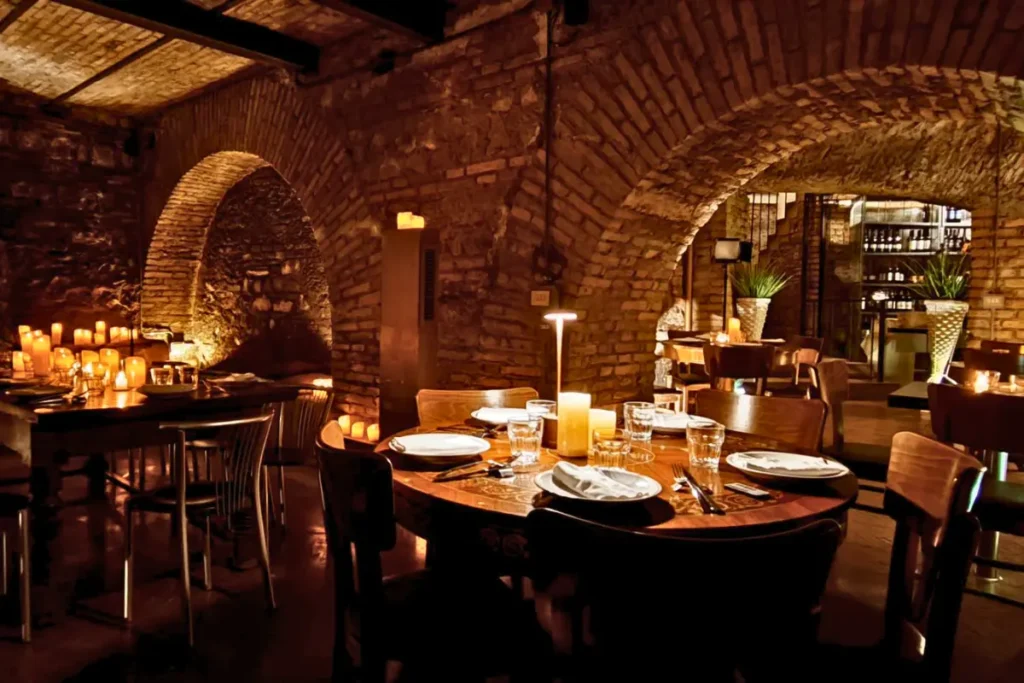 Candlelit dinner at the Baths of Agrippa