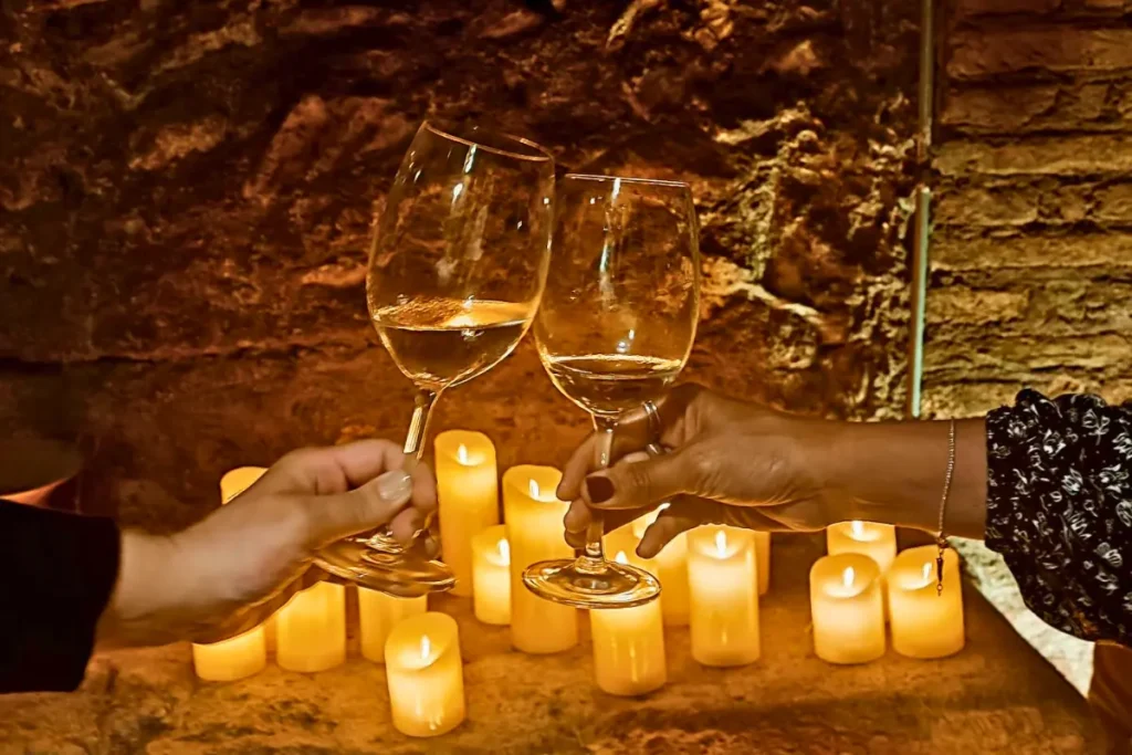Candlelit dinner at the Baths of Agrippa