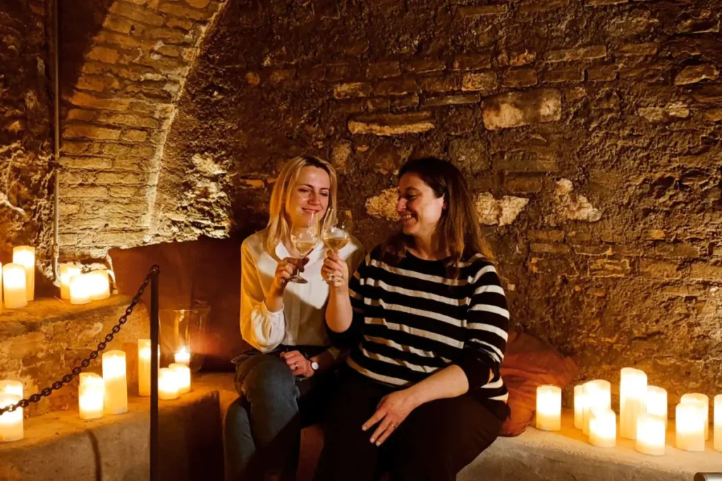 Candlelit dinner at the Baths of Agrippa