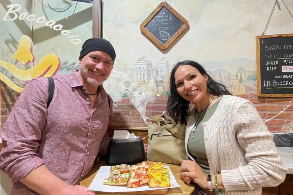 Sunset Pizza Walking Tour in Monti, near the Colosseum