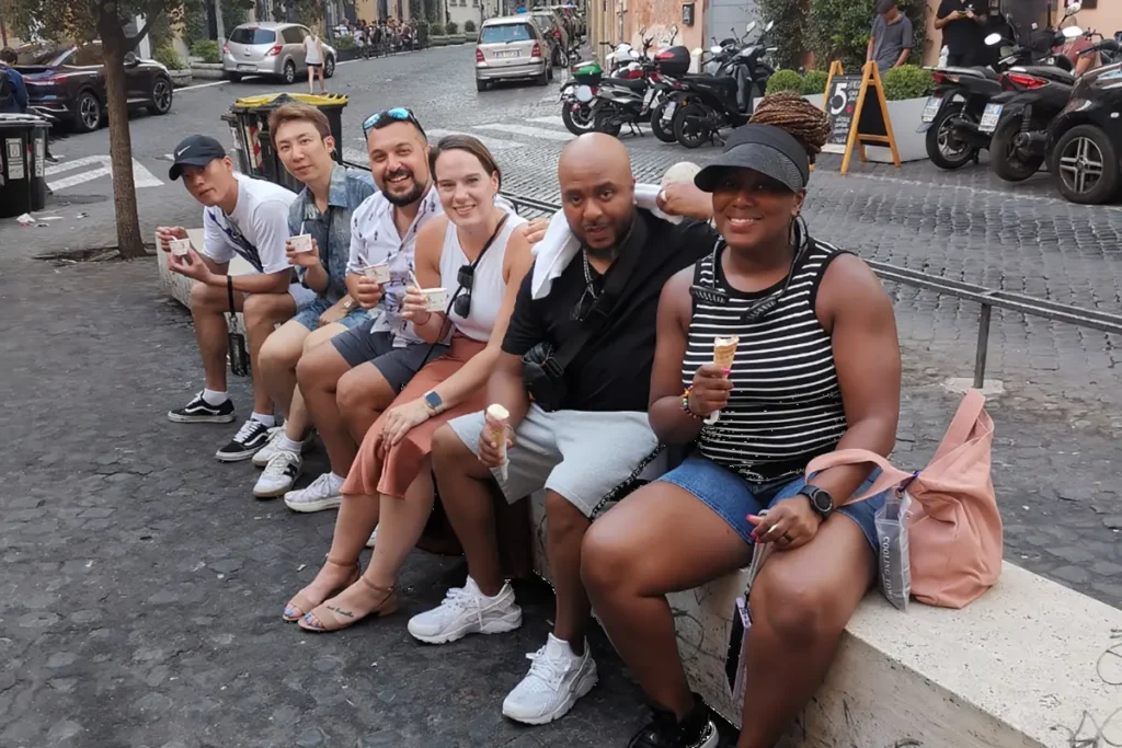 Sunset Pizza Walking Tour in Monti, near the Colosseum