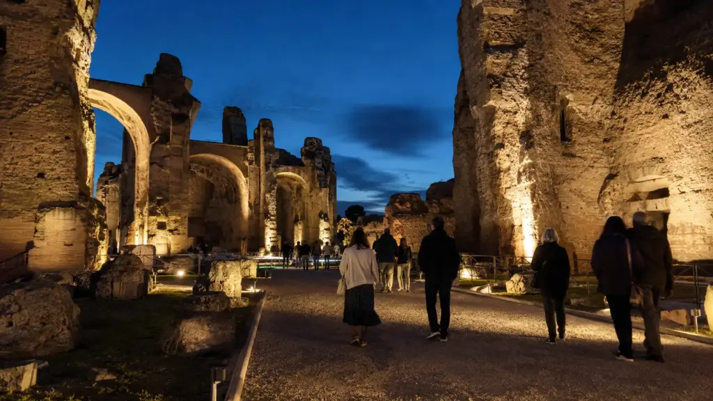 Caracalla Baths at night 2026: Notturno Imperiale dates, tickets and route