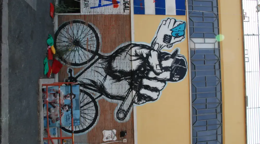 Street art in the Garbatella district of Rome