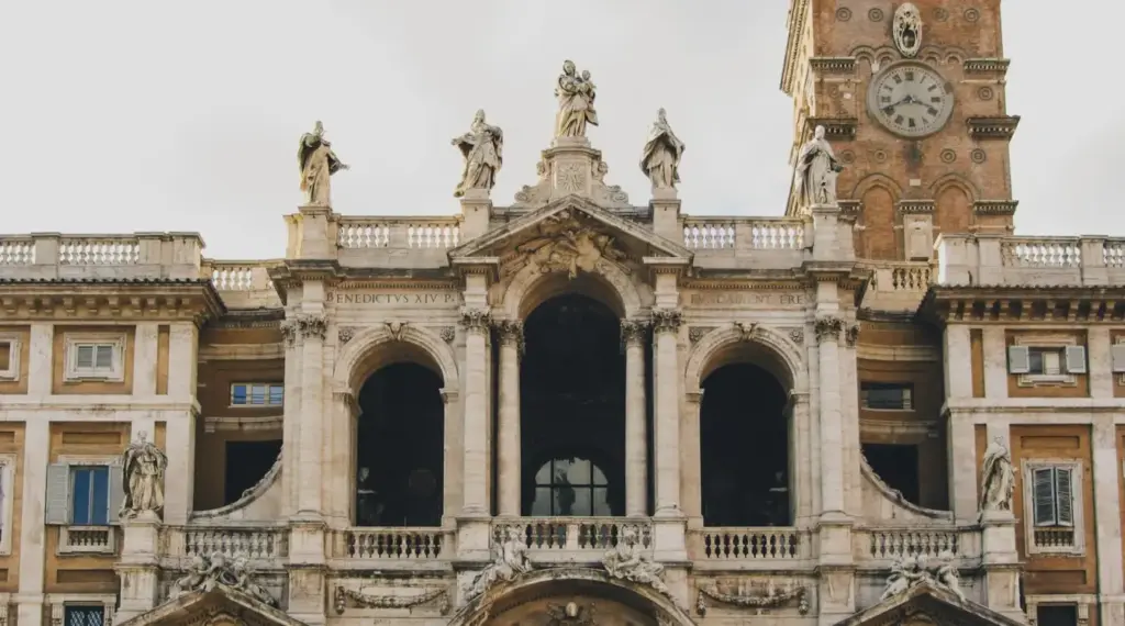 Facciata della Basilica di Santa Maria Maggiore a Roma
