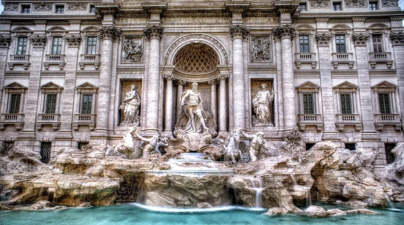 Trevi Fountain in Rome, one of the city’s most famous film locations